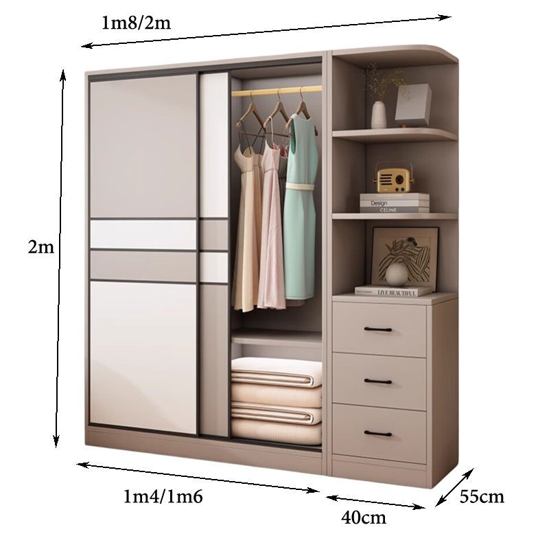 Tủ áo cửa lùa cao cấp MS 9386 - Ảnh 2