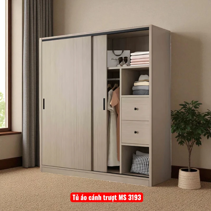 Tủ áo cánh trượt MS 3193