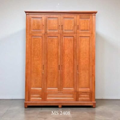 Tủ áo gỗ xoan đào 2 tầng MS 2408
