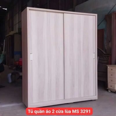 Tủ quần áo 2 cửa lùa MS 3291