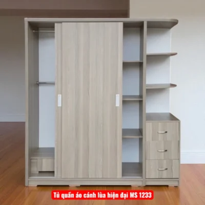 Tủ quần áo cánh lùa hiện đại MS 1233