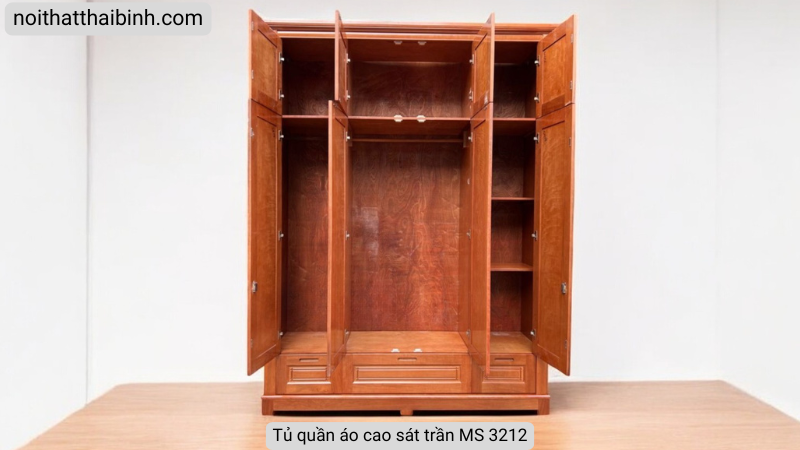 Tủ quần áo cao sát trần MS 3212 - Ảnh 3