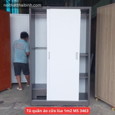 Tủ quần áo cửa lùa 1m2 MS 3463