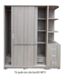 Tủ quần áo cửa lùa 2 cánh MS 9873 Giá bán = 8.000.000 đ