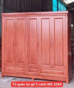 Tủ quần áo gỗ 5 cánh MS 3284