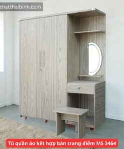 Tủ Quần Áo Kết Hợp Bàn Trang Điểm MS 3464 – Tiết Kiệm Không Gian