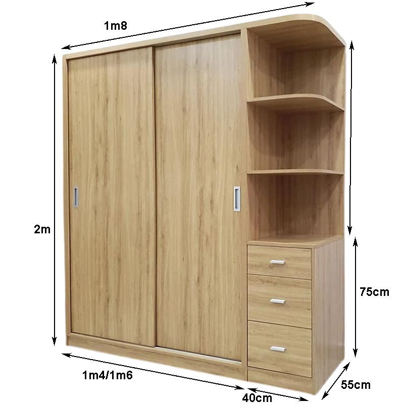 Tủ quần áo cửa kéo MS 3128 - Ảnh 2