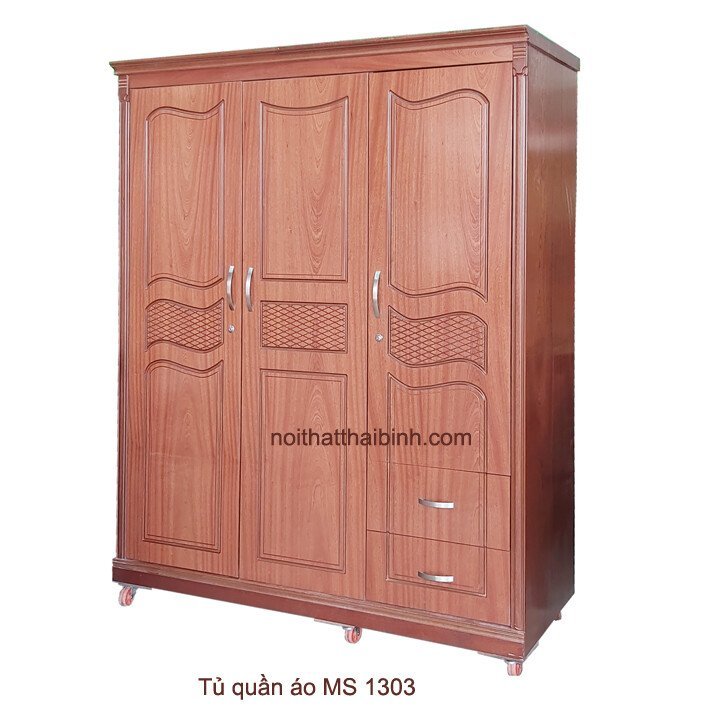 Tủ quần áo đẹp 1m6 MS 1303 Giá bán = 7.500.000đ giảm còn = 6.500.000đ