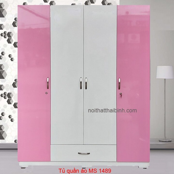 Tủ quần áo 4 cánh đẹp MS 1489 Giá bán= 8,000,000đ giảm còn= 6,000,000đ
