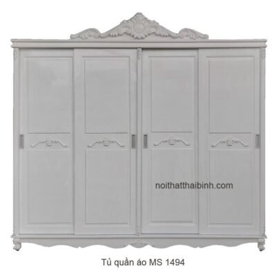 Tủ quần áo 4 cánh cửa lùa MS 1494 Giá bán= 15,000,000đ giảm còn= 13,500,000đ