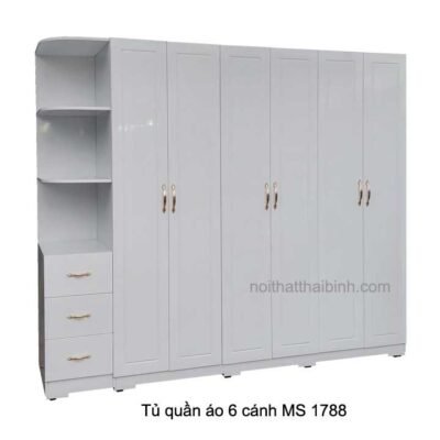 Tủ quần áo 6 cánh MS 1788