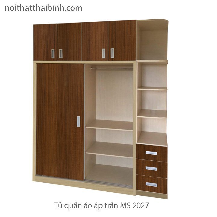 Tủ quần áo cao áp trần đẹp MS 2027