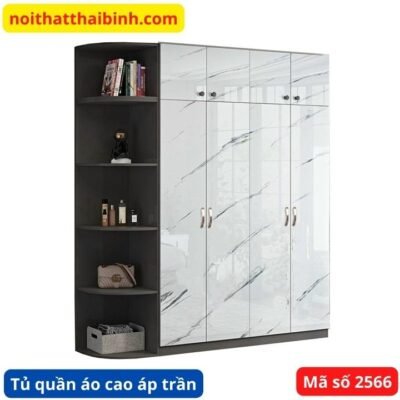 Tủ quần áo cao áp trần 4 cánh MS 2566 giá tốt tại TPHCM