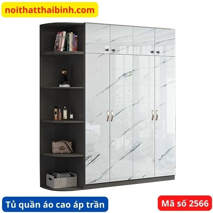 Tủ quần áo cao áp trần 4 cánh MS 2566 giá tốt tại TPHCM