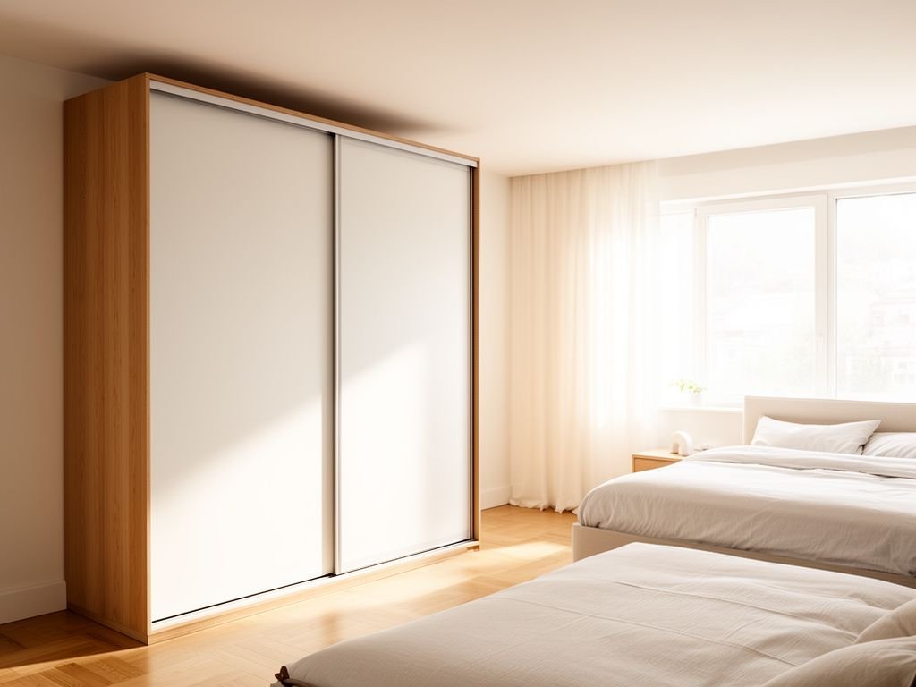 Tủ quần áo cửa lùa 2 cánh đẹp trong phòng