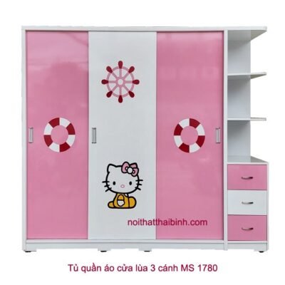 Tủ quần áo cửa lùa 3 cánh đẹp MS 1780