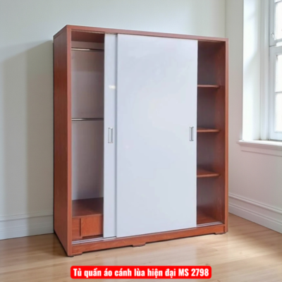 Tủ quần áo cánh lùa hiện đại MS 2798